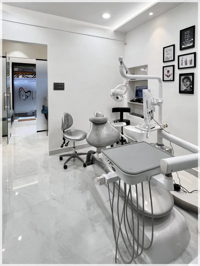 The dental chair in the treatment room